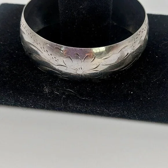 Ladye Fayre Vintage Signed Sterling Cuff Bracelet - Picture 1 of 6